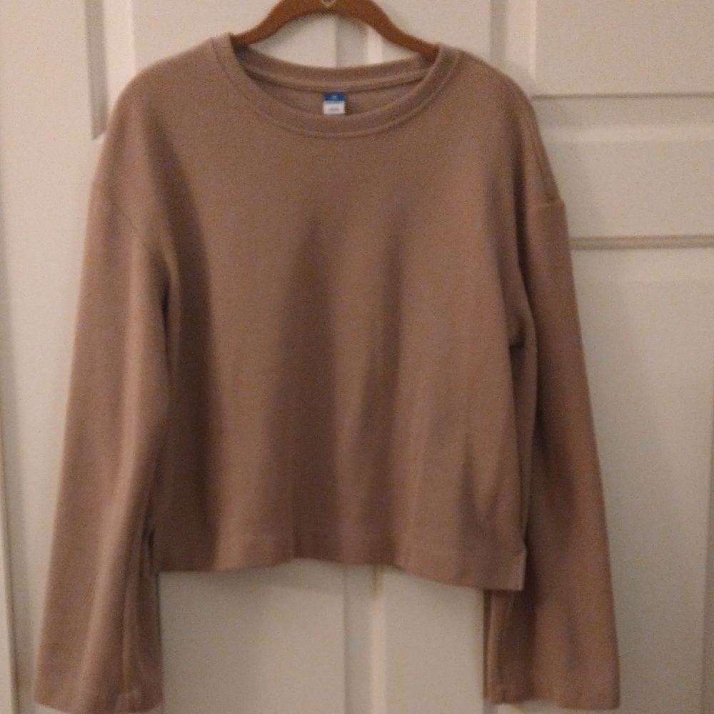 Old Navy Taupe Knit Pullover